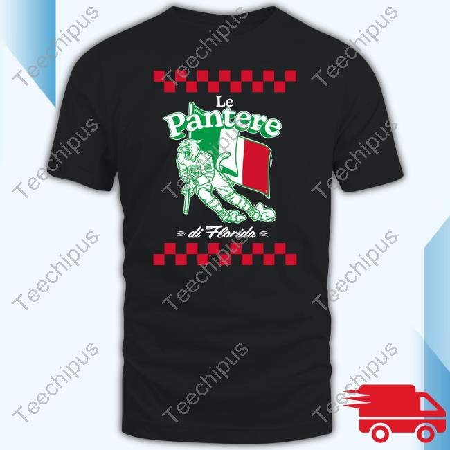 Flateamshop Florida Panthers Italianfest Puck Hoodied Sweatshirt