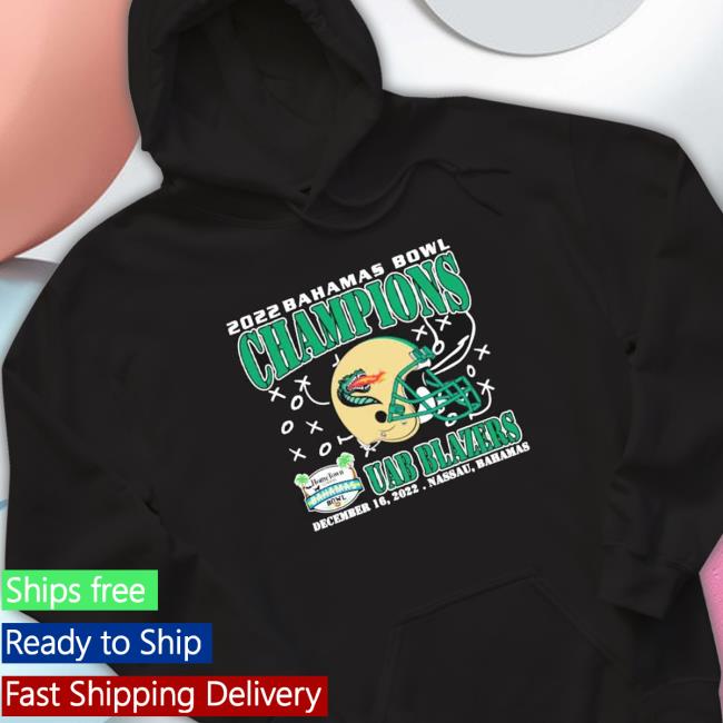 Uab Blazers Champions December 16Th 2022 Bahamas Bowl Nassau Tee