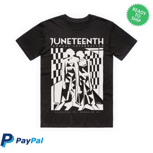 Juneteenth Store 2024 Annual Celebration T-Shirt In Faded Black Shirts