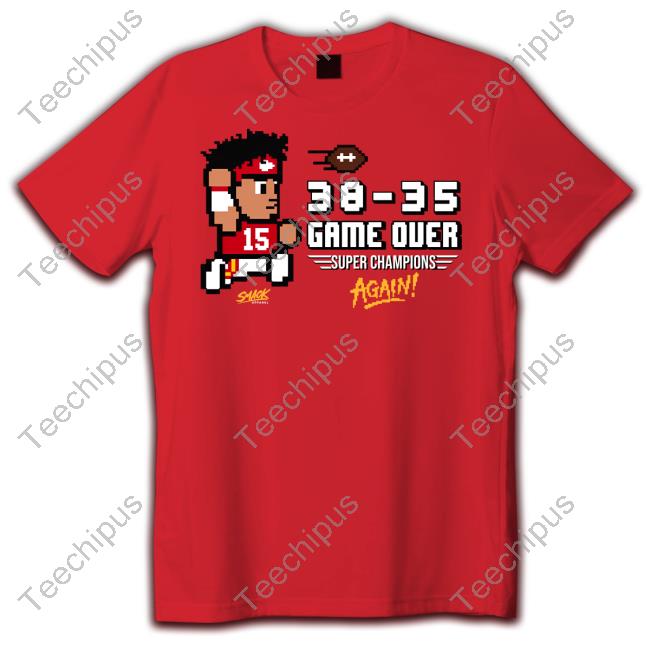 15 K C Football 38-35 Game Over Super Champions Again Long Sleeve T Shirt