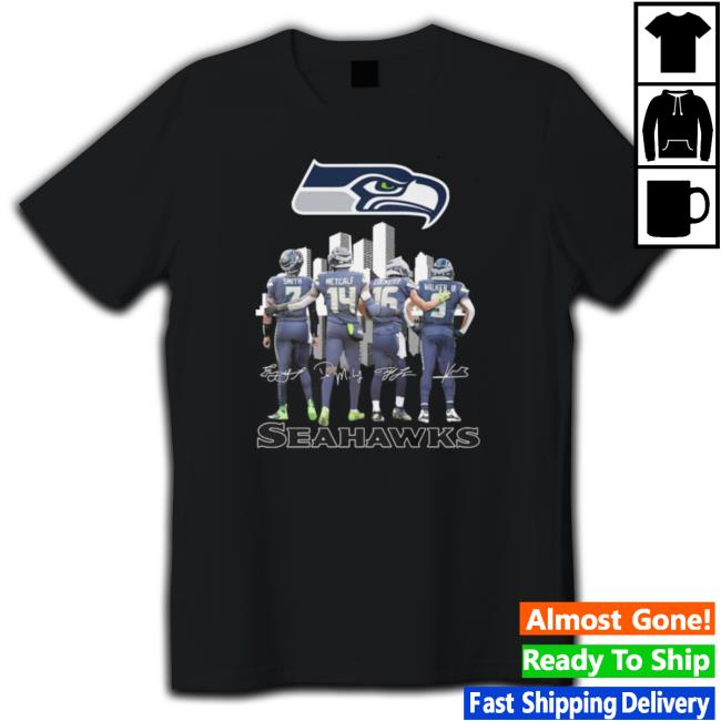 Seattle Seahawks Skyline Smith Metcalf Lockett And Walker Iii Signatures Sweatshirts