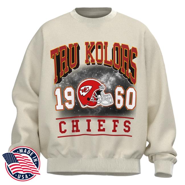 Official Tru Colors Apparel Clothing Tru Kolors X Kansas City Chiefs Long Sleeve Top Shirt Cream