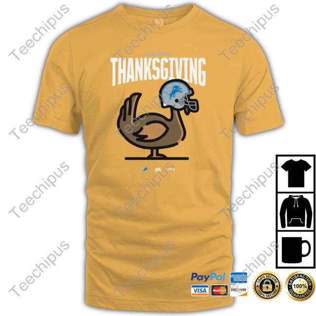 Detroit Lions Happy Thanksgiving Hoodie