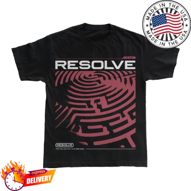 Trending Resolveofficial Merch Store Maze Black Shirt Resolveofficial Shop