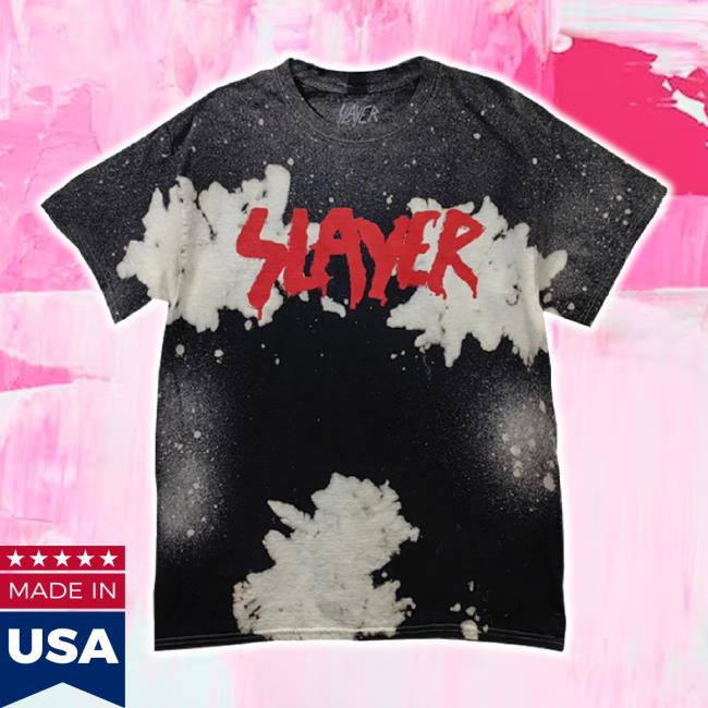 Trending Slayer Merch Store Old School Spray Paint Logo Custom Dye New Shirt Slayer Shop