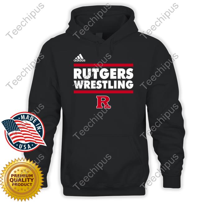 Jersey Jerry Wearing Rutgers Wrestling Long Sleeve Tee