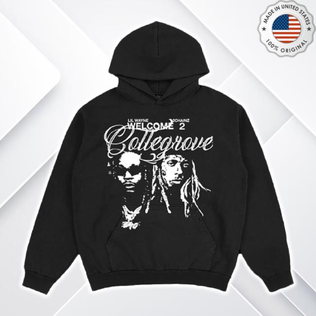 Trending Shop Li Wayne Merch Store Collegrove Photo Sweater On Black Shoplilwayne
