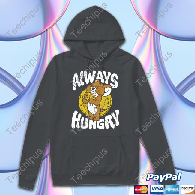Jerry Always Hungry Long Sleeve Tee Shirt Red Wolf Merch