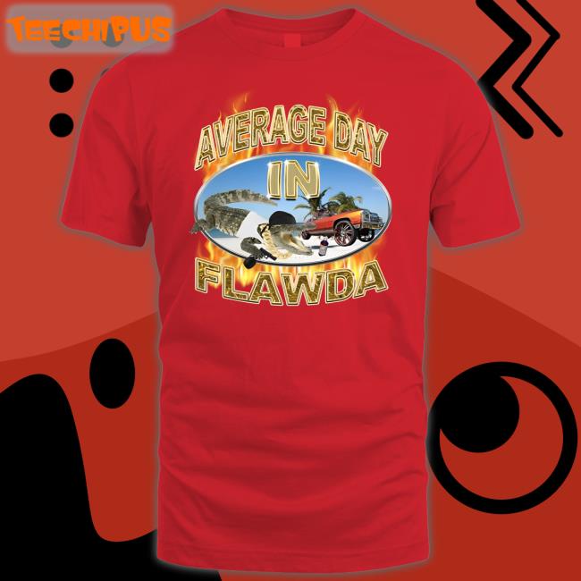 Crappy Worldwide Merch Average Day In Flawda Hoodie Crappyworldwide
