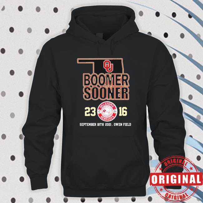 Boomer Sooner 23 Oklahoma 16 September 18Th 2021, Owen Field Sweatshirt