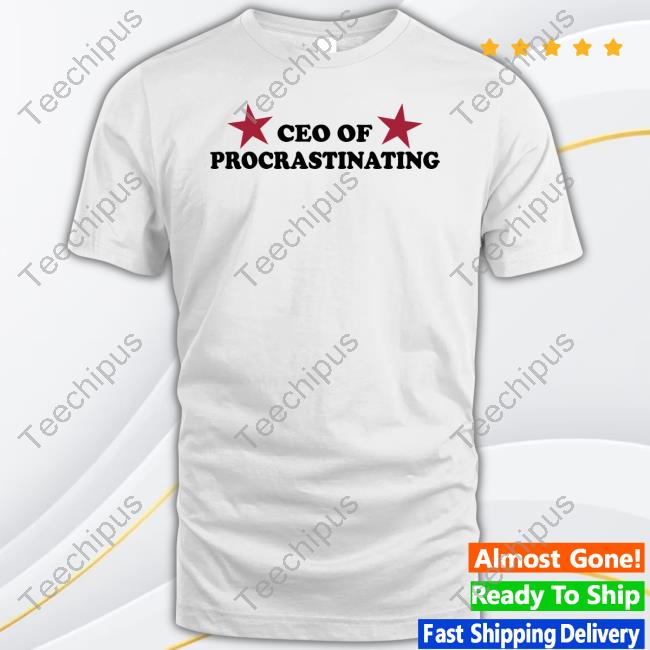 Hiso Neko Ceo Of Procrastinating Tee Shirt