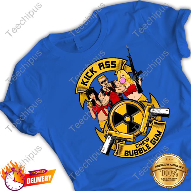 Duke Nukem Kick Ass Chew Bubble Gum T Shirt