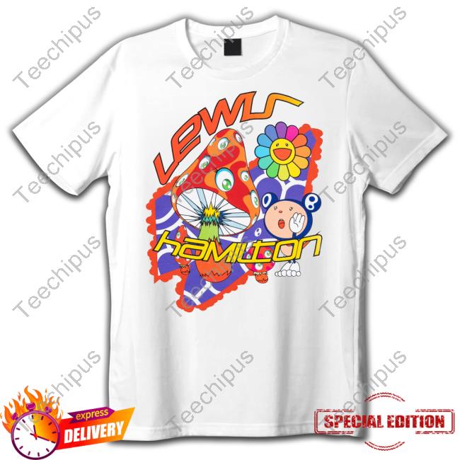 Lewis Hamilton Takashi Murakami Psychedelic Race Shirts