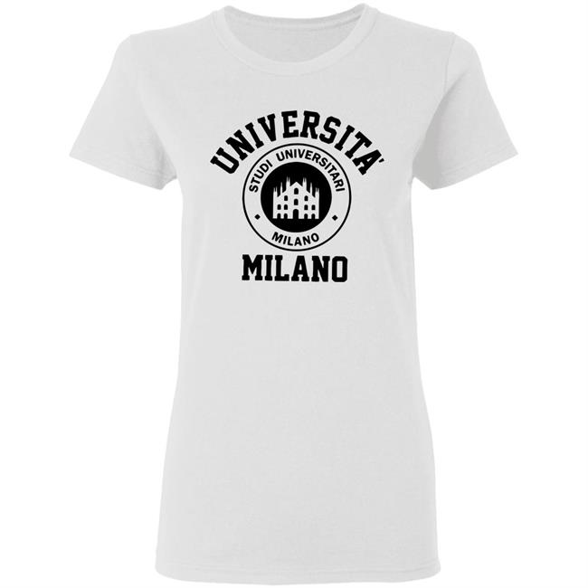 Universita Milano T Shirt White Hoodie Sweatshirt Universita Milano T Shirt White Hoodie Sweatshirt