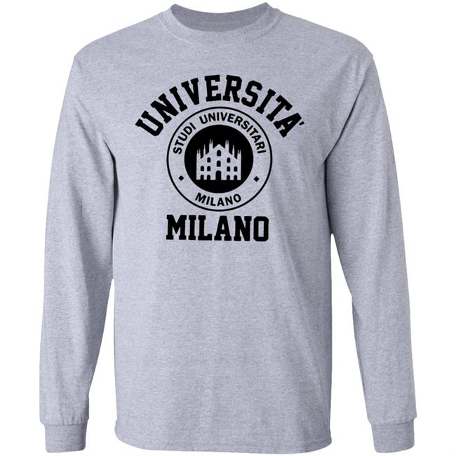 Universita Milano T Shirt White Hoodie Sweatshirt Universita Milano T Shirt White Hoodie Sweatshirt