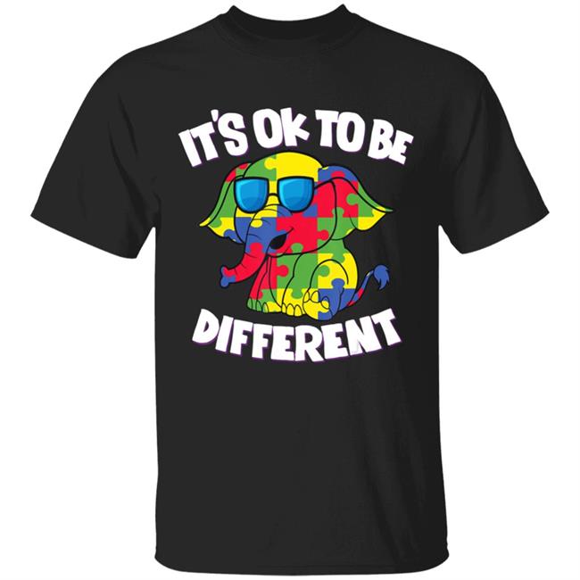 Its Ok To Be Different Autism Awareness Elephant Kids Sweatshirt
