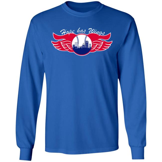 Hope Has Wings Shirt Royal Rochester Red Wings Hope Has Wings Shirt Royal Rochester Red Wings