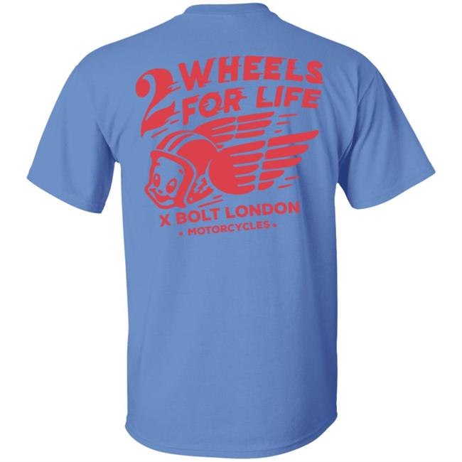 Forever Two Wheels - 2 Wheels for Life x Bolt tee shirt Forever Two Wheels - 2 Wheels for Life x Bolt tee shirt