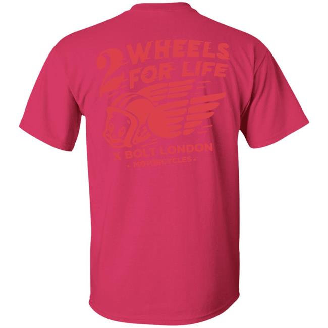 Forever Two Wheels - 2 Wheels for Life x Bolt tee shirt Forever Two Wheels - 2 Wheels for Life x Bolt tee shirt