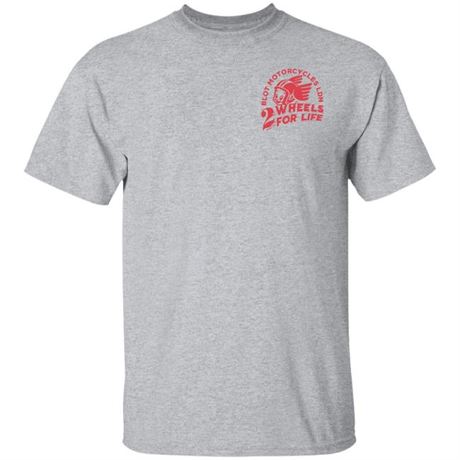 Forever Two Wheels - 2 Wheels for Life x Bolt tee shirt Forever Two Wheels - 2 Wheels for Life x Bolt tee shirt