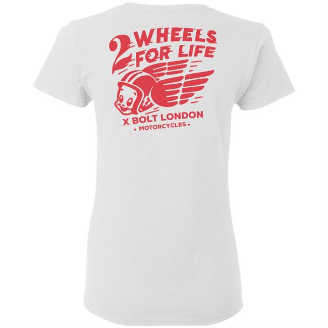 Forever Two Wheels - 2 Wheels for Life x Bolt tee shirt Forever Two Wheels - 2 Wheels for Life x Bolt tee shirt