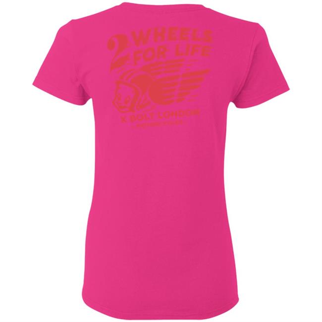 Forever Two Wheels - 2 Wheels for Life x Bolt tee shirt Forever Two Wheels - 2 Wheels for Life x Bolt tee shirt