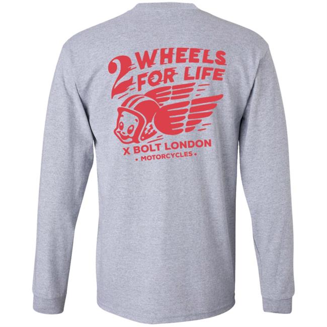 Forever Two Wheels - 2 Wheels for Life x Bolt tee shirt Forever Two Wheels - 2 Wheels for Life x Bolt tee shirt