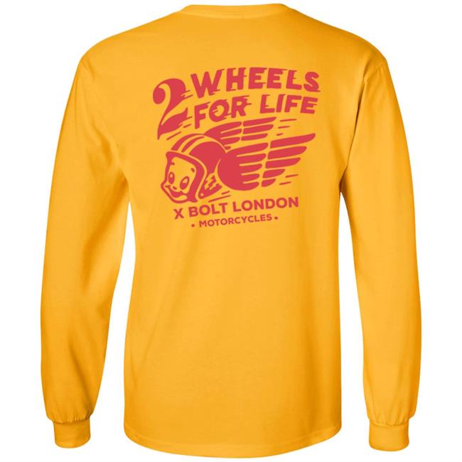 Forever Two Wheels - 2 Wheels for Life x Bolt tee shirt Forever Two Wheels - 2 Wheels for Life x Bolt tee shirt