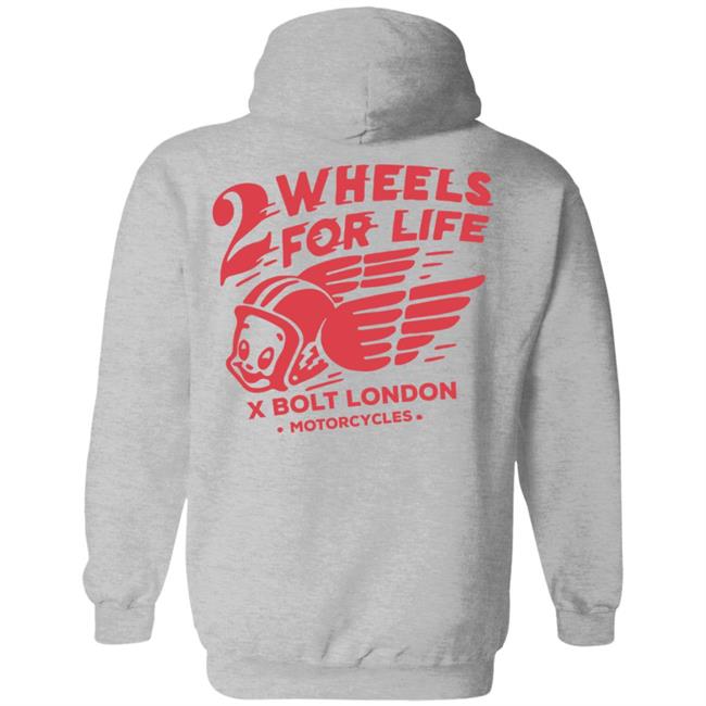 Forever Two Wheels - 2 Wheels for Life x Bolt tee shirt Forever Two Wheels - 2 Wheels for Life x Bolt tee shirt