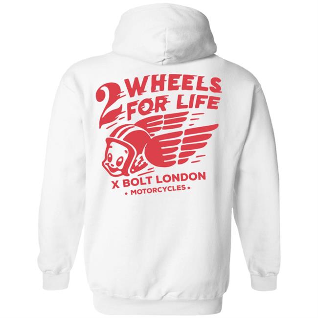 Forever Two Wheels - 2 Wheels for Life x Bolt tee shirt Forever Two Wheels - 2 Wheels for Life x Bolt tee shirt