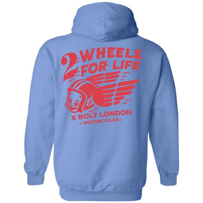 Forever Two Wheels - 2 Wheels for Life x Bolt tee shirt Forever Two Wheels - 2 Wheels for Life x Bolt tee shirt