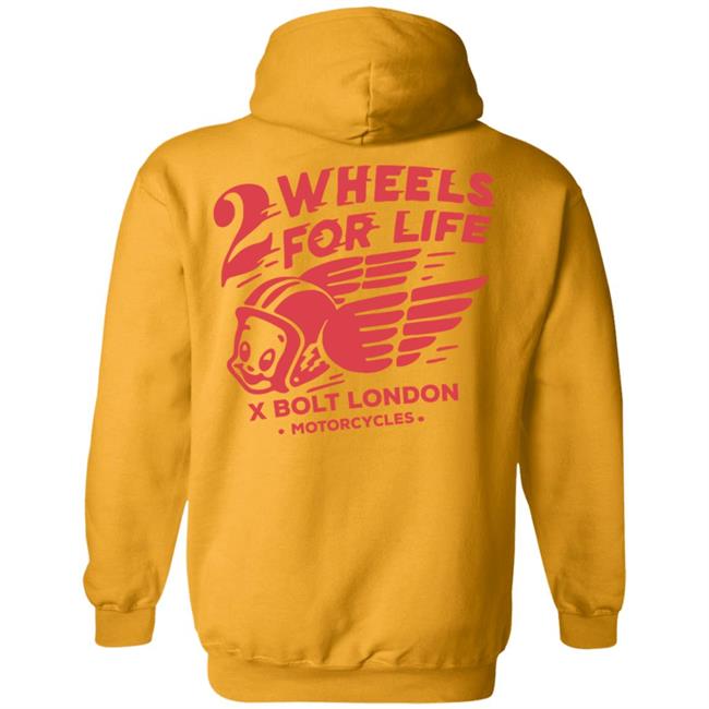 Forever Two Wheels - 2 Wheels for Life x Bolt tee shirt Forever Two Wheels - 2 Wheels for Life x Bolt tee shirt