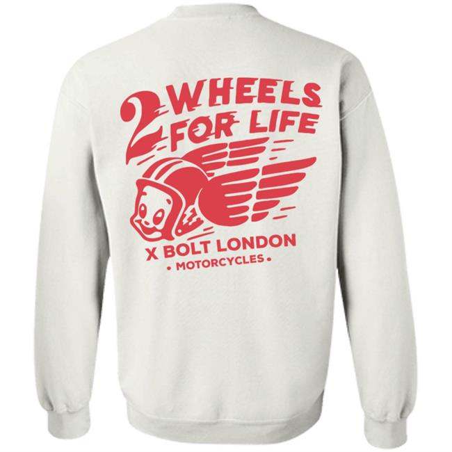 Forever Two Wheels - 2 Wheels for Life x Bolt tee shirt Forever Two Wheels - 2 Wheels for Life x Bolt tee shirt