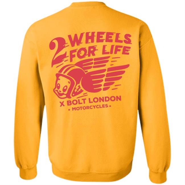 Forever Two Wheels - 2 Wheels for Life x Bolt tee shirt Forever Two Wheels - 2 Wheels for Life x Bolt tee shirt