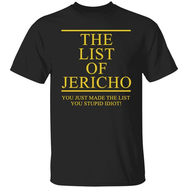 The List Of Jericho shirt