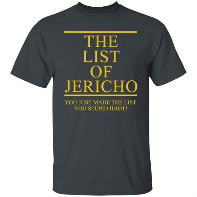 The List Of Jericho shirt The List Of Jericho shirt
