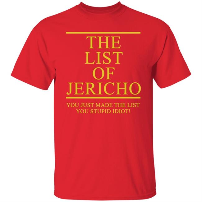 The List Of Jericho shirt The List Of Jericho shirt
