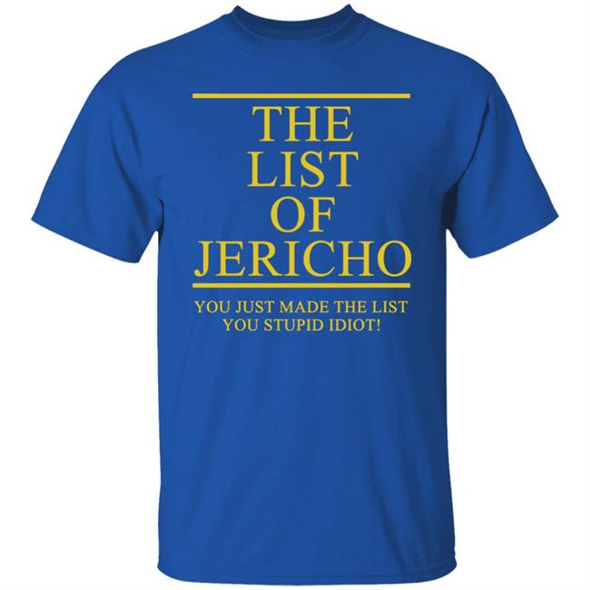 The List Of Jericho shirt The List Of Jericho shirt