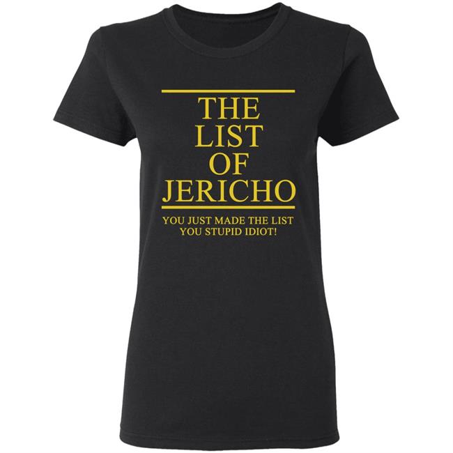The List Of Jericho shirt The List Of Jericho shirt