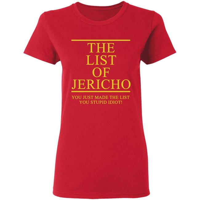 The List Of Jericho shirt The List Of Jericho shirt