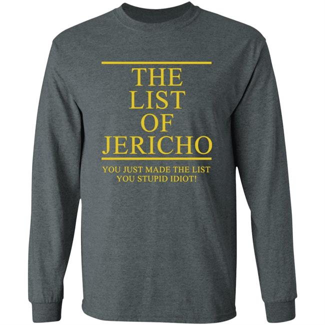 The List Of Jericho shirt The List Of Jericho shirt