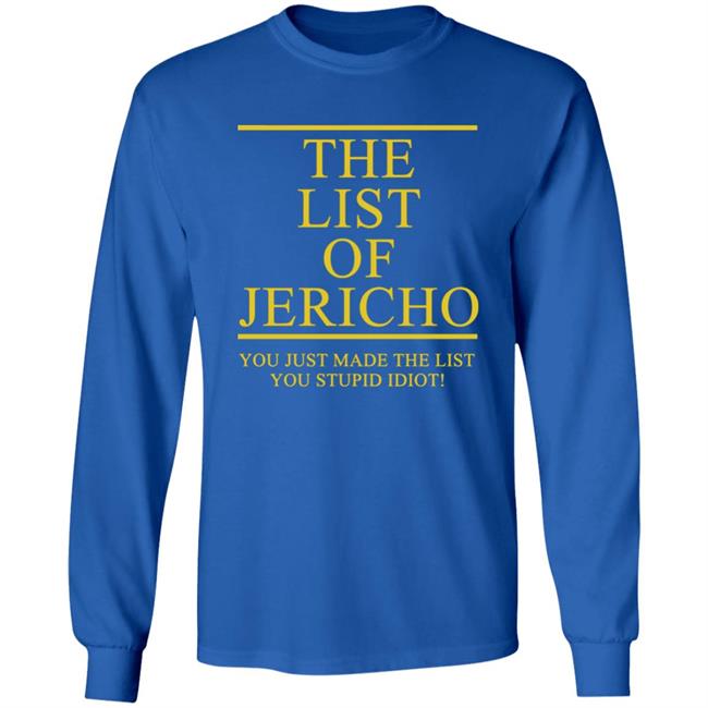 The List Of Jericho shirt The List Of Jericho shirt