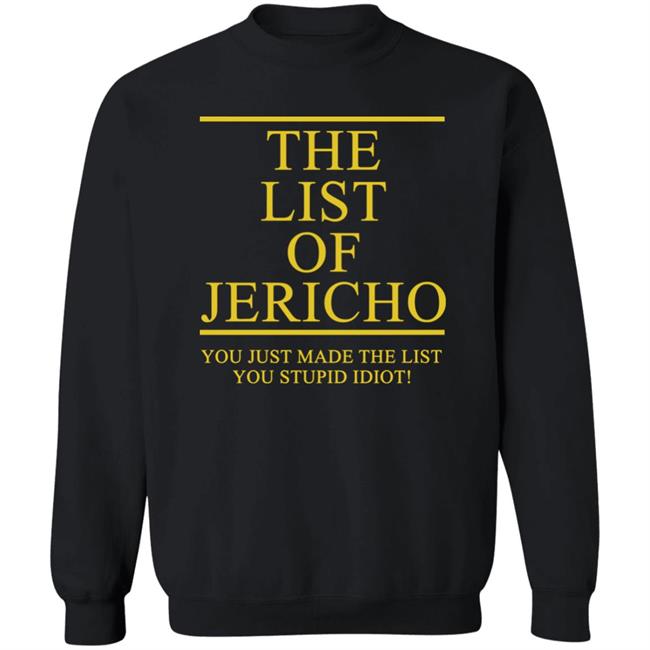 The List Of Jericho shirt The List Of Jericho shirt