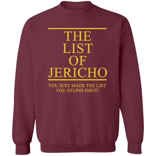 The List Of Jericho shirt The List Of Jericho shirt