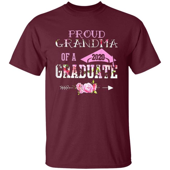Proud Grandma Of A 2020 Graduation Class T Shirt Proud Grandma Of A 2020 Graduation Class T Shirt