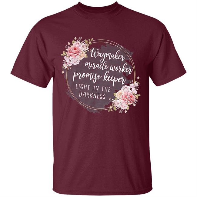 Waymaker miracle worker promise keeper light floral hoodie Waymaker miracle worker promise keeper light floral hoodie