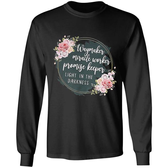 Waymaker miracle worker promise keeper light floral hoodie Waymaker miracle worker promise keeper light floral hoodie