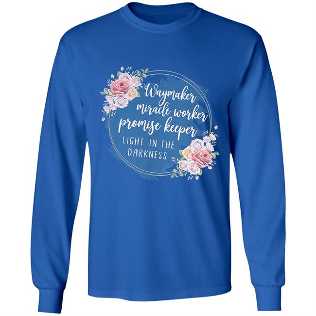 Waymaker miracle worker promise keeper light floral hoodie Waymaker miracle worker promise keeper light floral hoodie