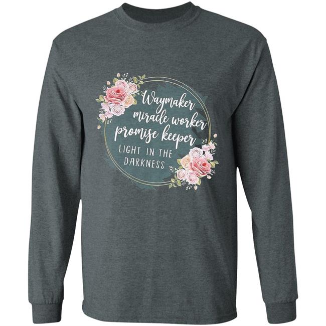 Waymaker miracle worker promise keeper light floral hoodie Waymaker miracle worker promise keeper light floral hoodie