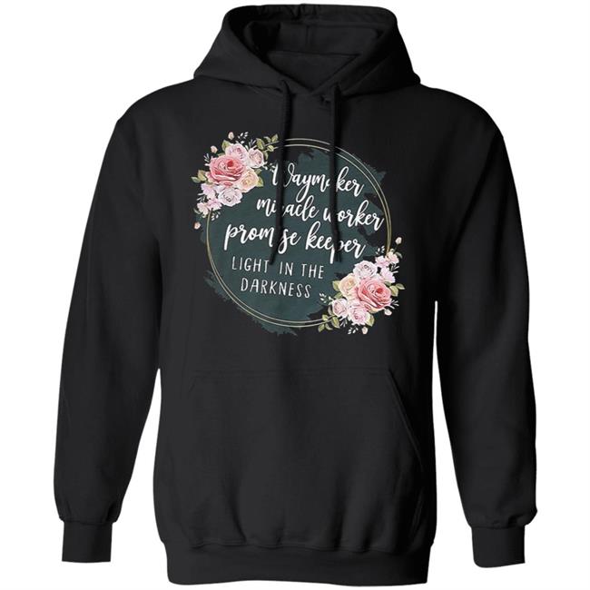 Waymaker miracle worker promise keeper light floral hoodie Waymaker miracle worker promise keeper light floral hoodie